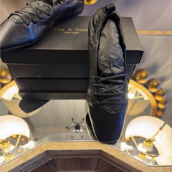 Rag and Bone NWT $348 Sophia Ballet Flat Color Black Size 9 - Picture 9 of 15